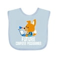 thumbnail image 1 of Inktastic Future Computer Programmer Boys Baby Bib, 1 of 4