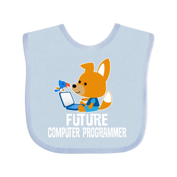 Inktastic Future Computer Programmer Boys Baby Bib