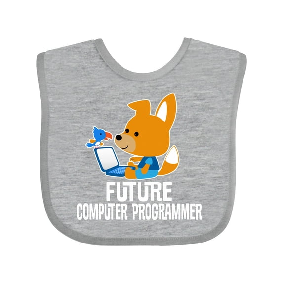 Inktastic Future Computer Programmer Boys Baby Bib