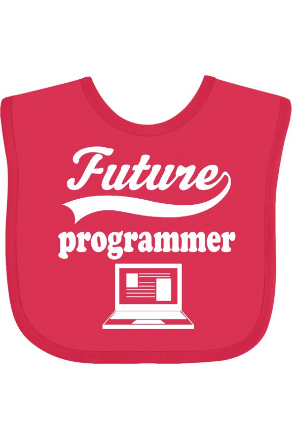Future Computer Programmer Shirt Childs Job Boys or Girls Baby Bib