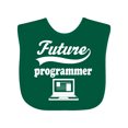 thumbnail image 1 of Inktastic Future Computer Programmer Shirt Childs Job Boys or Girls Baby Bib, 1 of 4