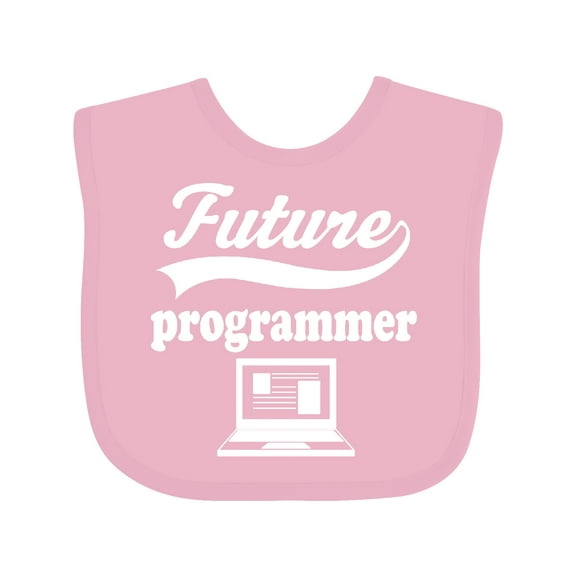 Inktastic Future Computer Programmer Shirt Childs Job Boys or Girls Baby Bib