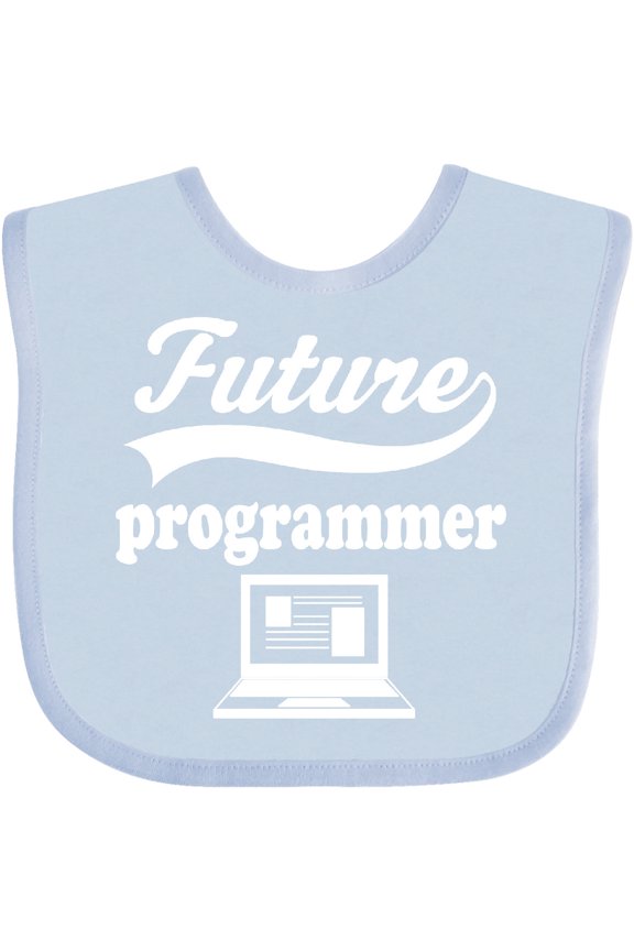 Future Computer Programmer Shirt Childs Job Boys or Girls Baby Bib