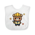 thumbnail image 1 of Inktastic Future Construction Worker Boys Bear Boys Baby Bib, 1 of 4