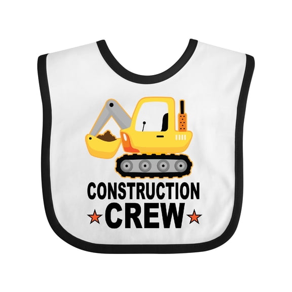 Inktastic Future Construction Worker Crew Boys Baby Bib