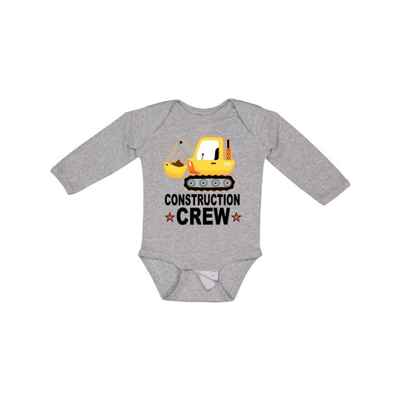 Inktastic Future Construction Worker Crew Boys Long Sleeve Baby Bodysuit