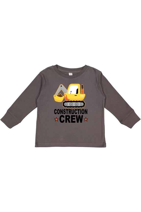 Future Construction Worker Crew Boys Long Sleeve Toddler T-Shirt