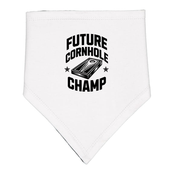 Inktastic Future Cornhole Champ Lawn Game Baby Bandana Bib