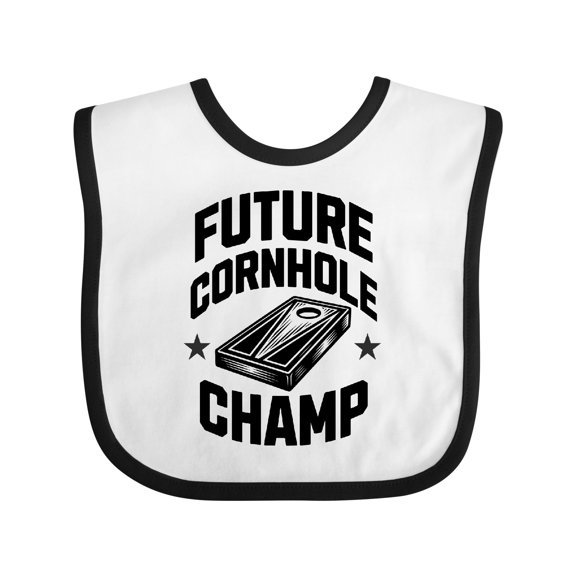 Inktastic Future Cornhole Champ Lawn Game Boys or Girls Baby Bib