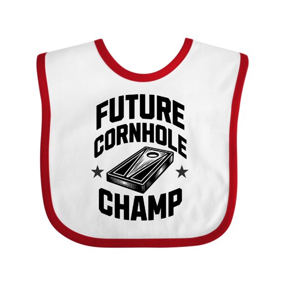 Inktastic Future Cornhole Champ Lawn Game Boys or Girls Baby Bib