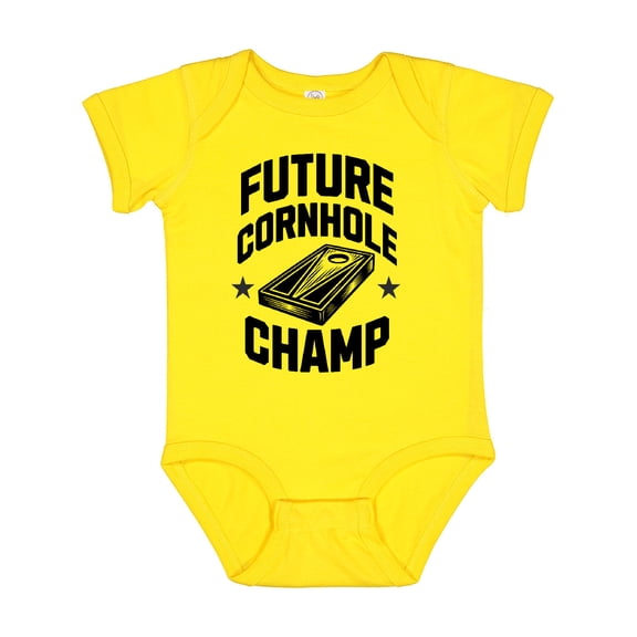Inktastic Future Cornhole Champ Lawn Game Boys or Girls Baby Bodysuit