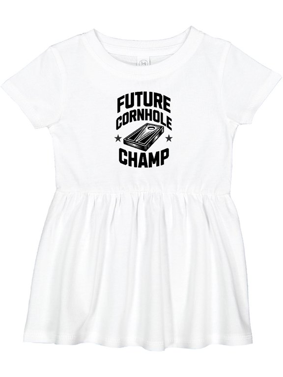 Future Cornhole Champ Lawn Game Girls Baby Dress