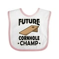 thumbnail image 1 of Inktastic Future Cornhole Player Boys or Girls Baby Bib, 1 of 4