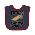 thumbnail image 1 of Inktastic Future Cornhole Player Boys or Girls Baby Bib, 1 of 4