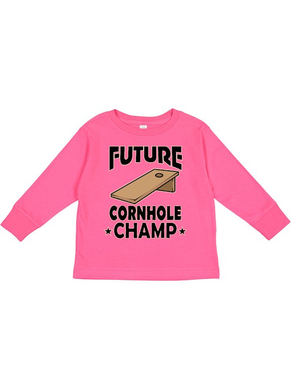Future Cornhole Player Boys or Girls Long Sleeve Toddler T-Shirt