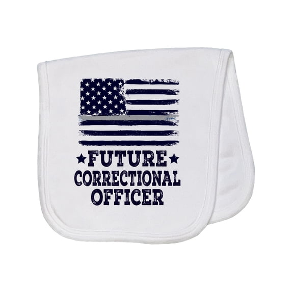 Inktastic Future Correctional Officer Baby Burp Cloth