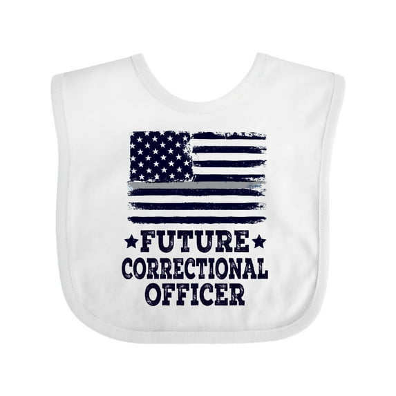 Inktastic Future Correctional Officer Boys or Girls Baby Bib