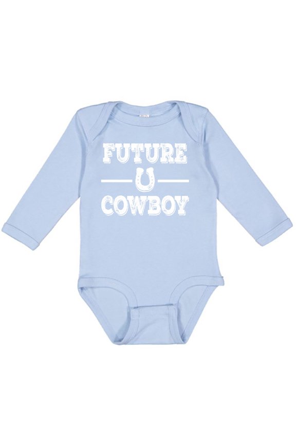 Future Cowboy Boys Rodeo Boys Long Sleeve Baby Bodysuit