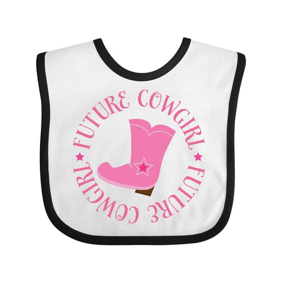Inktastic Future Cowgirl Girls Girls Baby Bib