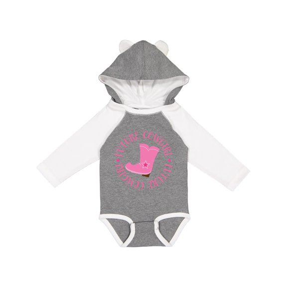 Inktastic Future Cowgirl Girls Girls Long Sleeve Baby Bodysuit