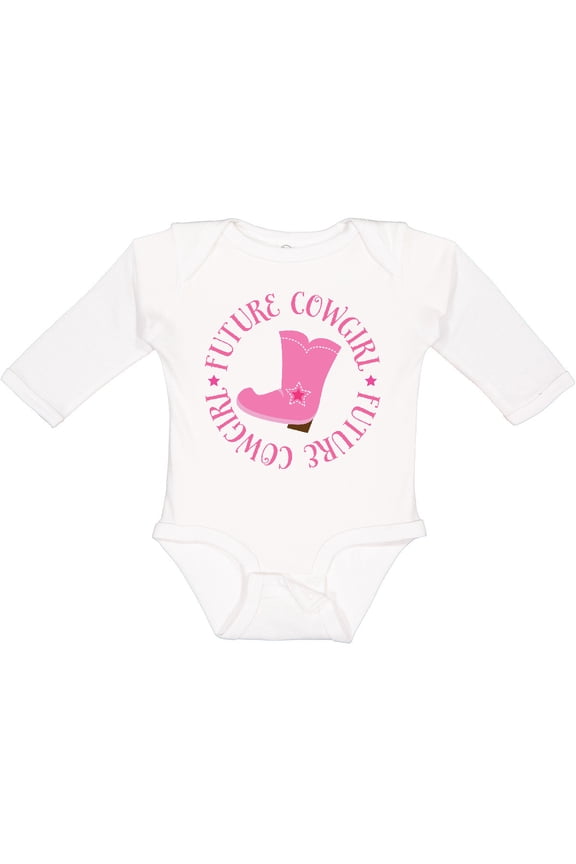 Future Cowgirl Girls Girls Long Sleeve Baby Bodysuit