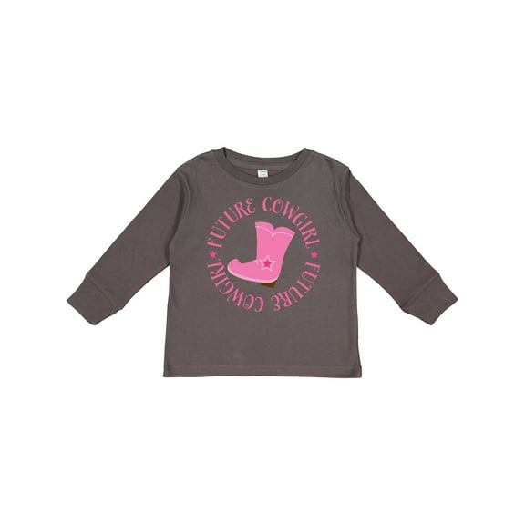 Inktastic Future Cowgirl Girls Girls Long Sleeve Toddler T-Shirt