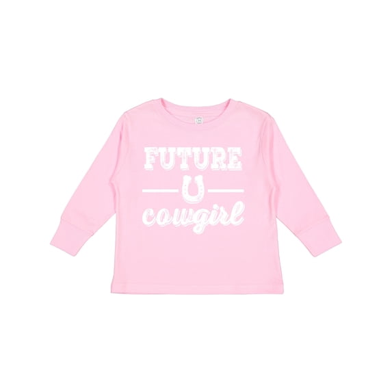 Inktastic Future Cowgirl Girls Girls Long Sleeve Toddler T-Shirt