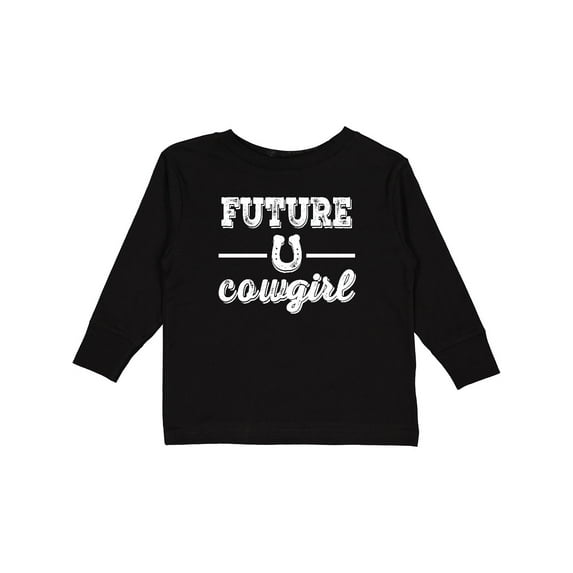 Inktastic Future Cowgirl Girls Girls Long Sleeve Toddler T-Shirt