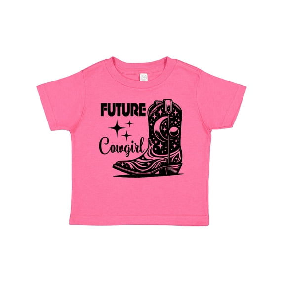 Inktastic Future Cowgirl Western Boot Rodeo Girls Toddler T-Shirt