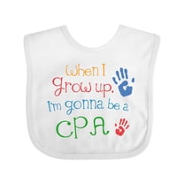 Inktastic Future Cpa Accountant Boys or Girls Baby Bib