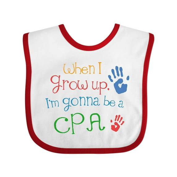 Inktastic Future Cpa Accountant Boys or Girls Baby Bib