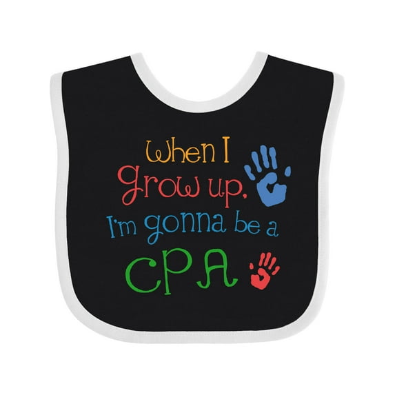 Inktastic Future Cpa Accountant Boys or Girls Baby Bib