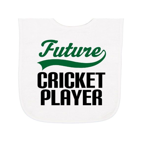 Inktastic Future Cricket Player Baby Terry Cloth Bib