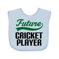 thumbnail image 1 of Inktastic Future Cricket Player Boys Baby Bib, 1 of 4