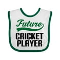 thumbnail image 1 of Inktastic Future Cricket Player Boys Baby Bib, 1 of 4