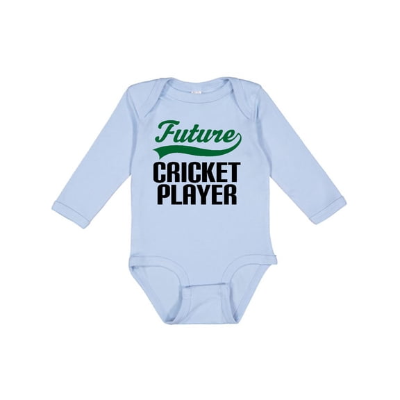 Inktastic Future Cricket Player Boys Long Sleeve Baby Bodysuit