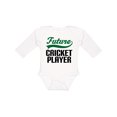 thumbnail image 1 of Inktastic Future Cricket Player Boys Long Sleeve Baby Bodysuit, 1 of 5