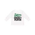 thumbnail image 1 of Inktastic Future Cricket Player Boys Long Sleeve Toddler T-Shirt, 1 of 5