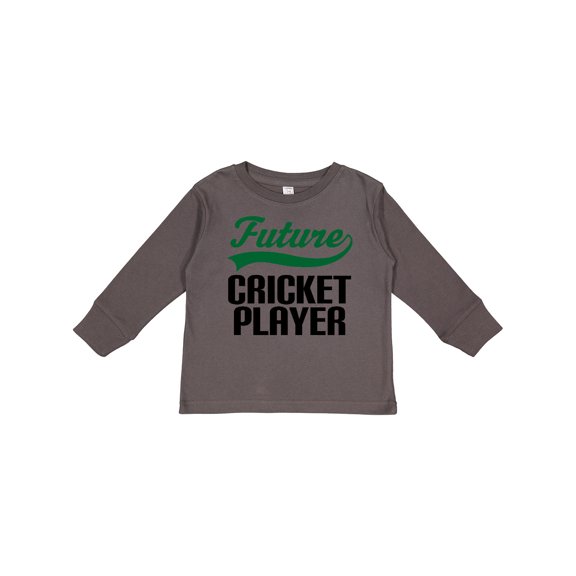 Inktastic Future Cricket Player Boys Long Sleeve Toddler T-Shirt