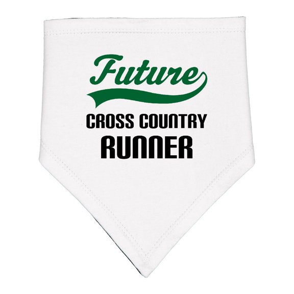 Inktastic Future Cross Country Runner Baby Bandana Bib