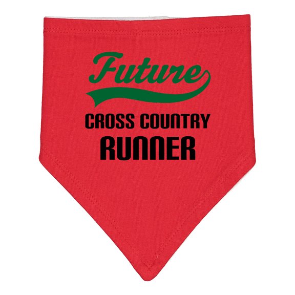 Inktastic Future Cross Country Runner Baby Bandana Bib