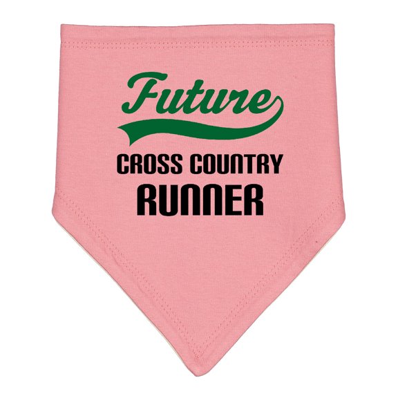 Inktastic Future Cross Country Runner Baby Bandana Bib