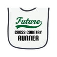 thumbnail image 1 of Inktastic Future Cross Country Runner Baby Terry Cloth Bib, 1 of 3