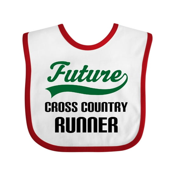 Inktastic Future Cross Country Runner Boys Baby Bib