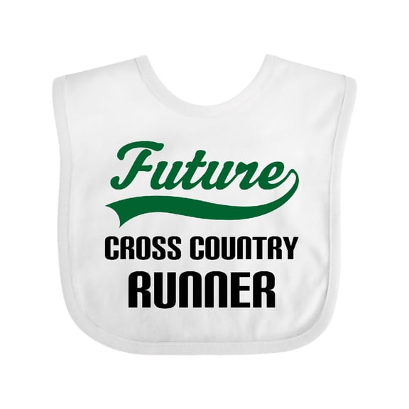 Inktastic Future Cross Country Runner Boys Baby Bib