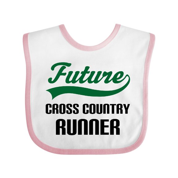 Inktastic Future Cross Country Runner Boys Baby Bib