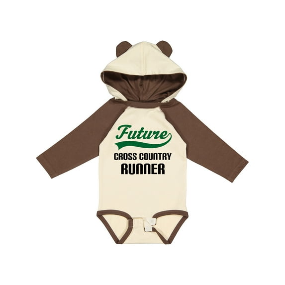 Inktastic Future Cross Country Runner Boys Long Sleeve Baby Bodysuit