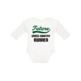 thumbnail image 1 of Inktastic Future Cross Country Runner Boys Long Sleeve Baby Bodysuit, 1 of 5