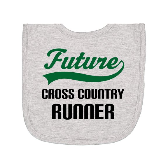 Inktastic Future Cross Country Runner Newborn Bib