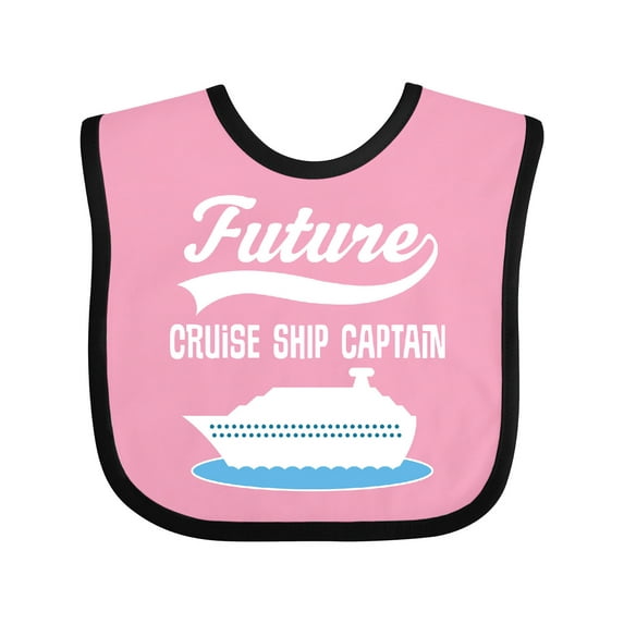 Inktastic Future Cruise Ship Captain Boys or Girls Baby Bib